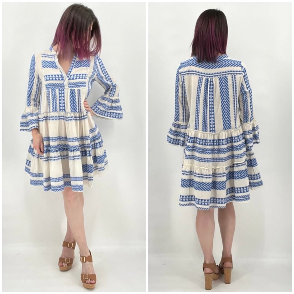 💥PRICE DROP💥 Linen Aztec Dress - Pink